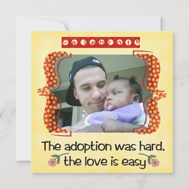 invitación a la ducha de adopción (Anverso)