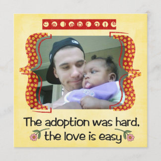invitación a la ducha de adopción