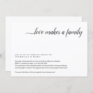 Invitación a la ducha de adopción (para niños mayo
