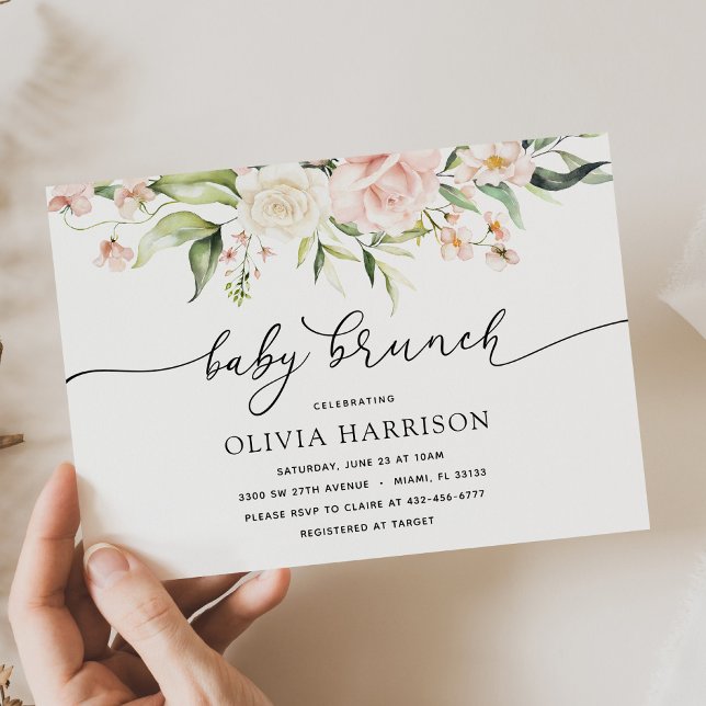Invitación a la ducha de Baby Brunch para Rubor y  (Subido por el creador)