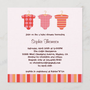 Invitación a la ducha de bebé