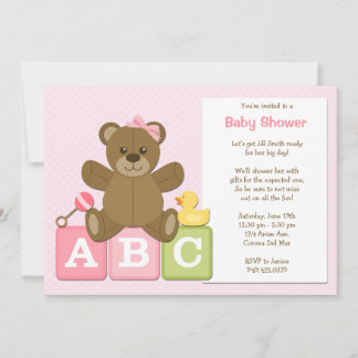 Invitación a la ducha de bebé
