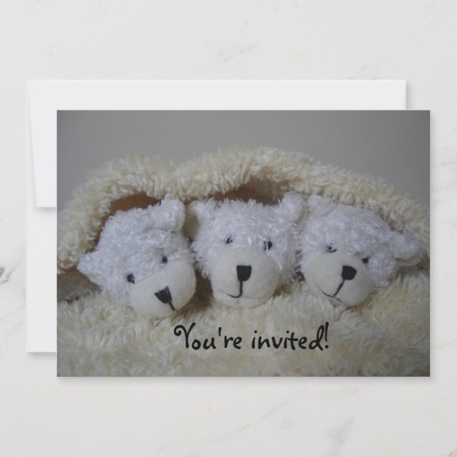 Invitación a la ducha de bebé (Anverso)