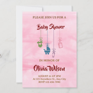 invitación a la ducha de bebé