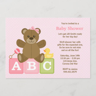 Invitación a la ducha de bebé