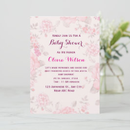 Invitación a la ducha de bebé