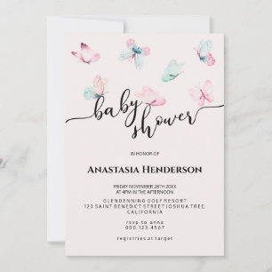 Invitación a la ducha de bebé.