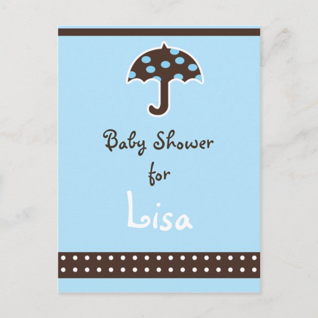 Invitación a la ducha de bebé (Anverso)