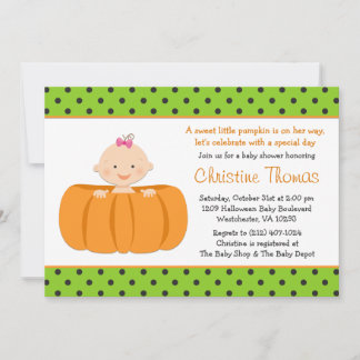 Invitación a la ducha de bebé Bebé Halloween