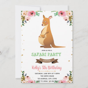 Invitación a la ducha de bebé canguro