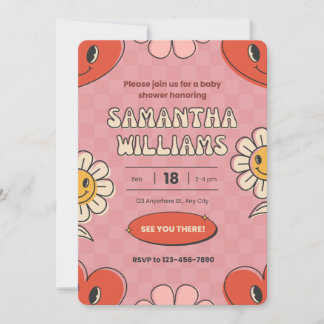 Invitación a la ducha de bebé con tema día de San 