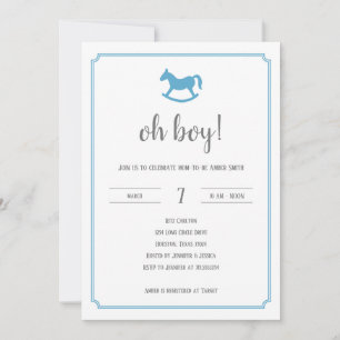 Invitación a la ducha de bebé de Amber