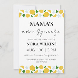 Invitación a la ducha de bebé de circo de mi mamá