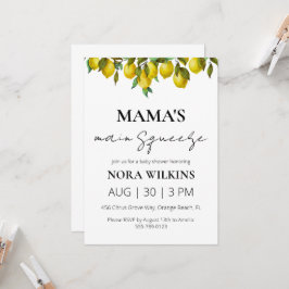 Invitación a la ducha de bebé de circo de mi mamá