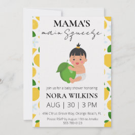 Invitación a la ducha de bebé de circo de mi mamá