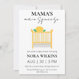 Invitación a la ducha de bebé de circo de mi mamá