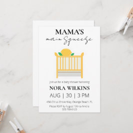 Invitación a la ducha de bebé de circo de mi mamá