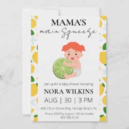 Invitación a la ducha de bebé de circo de mi mamá