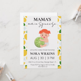 Invitación a la ducha de bebé de circo de mi mamá