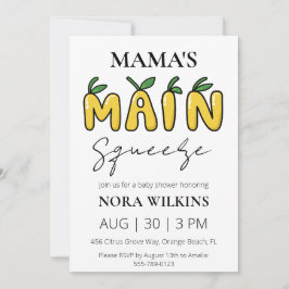 Invitación a la ducha de bebé de circo de mi mamá