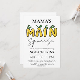 Invitación a la ducha de bebé de circo de mi mamá