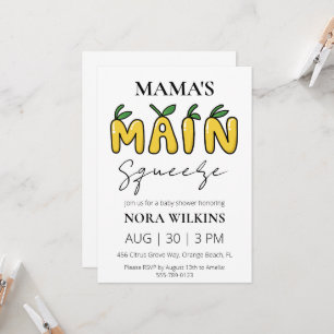 Invitación a la ducha de bebé de circo de mi mamá