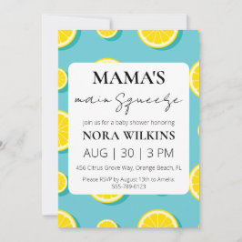 Invitación a la ducha de bebé de circo de mi mamá