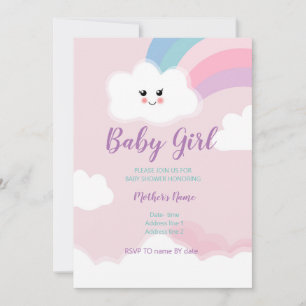Invitación a la ducha de bebé de golosinas