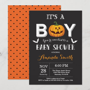 Invitación a la ducha de bebé de Halloween