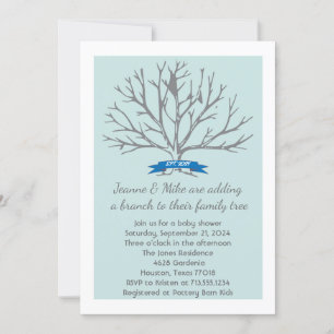 Invitación a la ducha de bebé de Jeanne