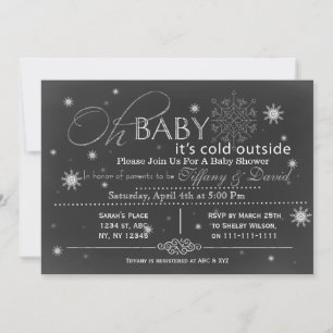 Invitación a la ducha de bebé de la pareja de unis