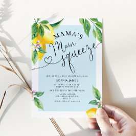 Invitación a la ducha de bebé de limón de mi mamá