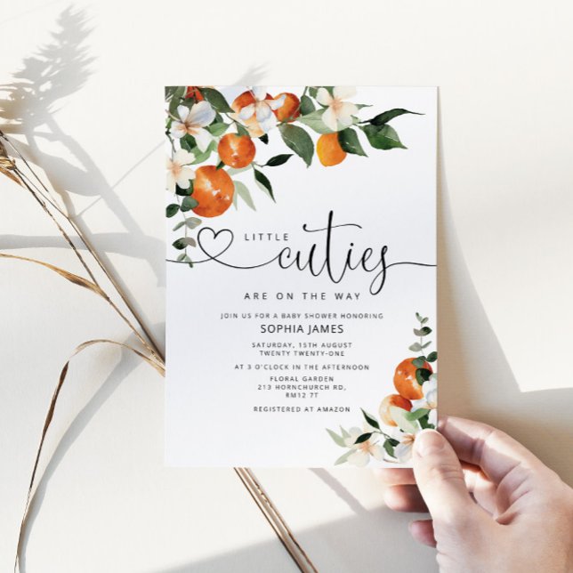 Invitación a la ducha de bebé de los gemelos Littl (Subido por el creador)