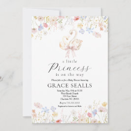 Invitación a la ducha de bebé de Swan