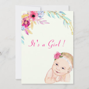 Invitación a la ducha de bebé feliz diseña tu prop
