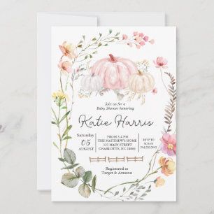 Invitación a la ducha de bebé, invitación a calaba