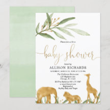 Invitación a la ducha de bebé neutra por género, s