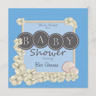 Invitación a la ducha de bebé oceánico