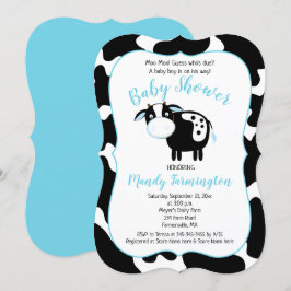 Invitación a la ducha de bebé vaquero de granja le