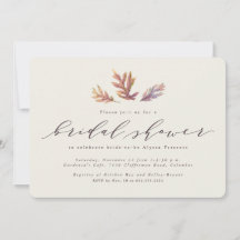 Invitación a la ducha de boda