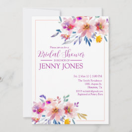 Invitación a la ducha de boda elegante