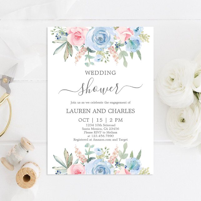 Invitación a la ducha de boda floral (Subido por el creador)