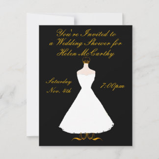 Invitación a la ducha de boda formal