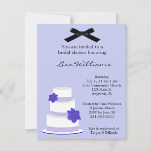 Invitación a la ducha de Boda para pasteles