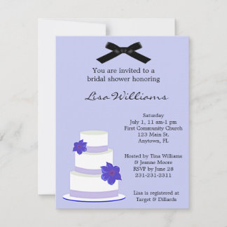 Invitación a la ducha de Boda para pasteles