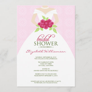 Invitación a la ducha de Boda (rosa)