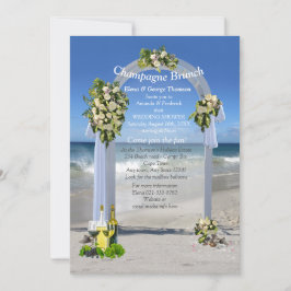 Invitación a la ducha de boda White Roses Beach