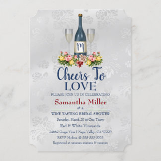 Invitación A La Ducha De Bodega De Vino O De Vino