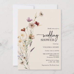 Invitación a la ducha de Boho Floral Wedding