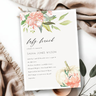 Invitación a la ducha de brunch de baño floral Rub